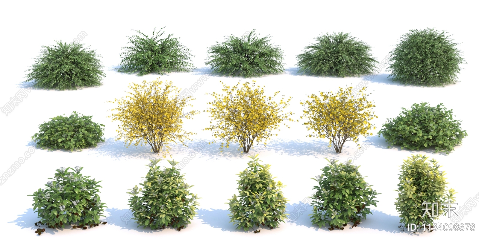 花草组合3D模型下载【ID:1134098878】