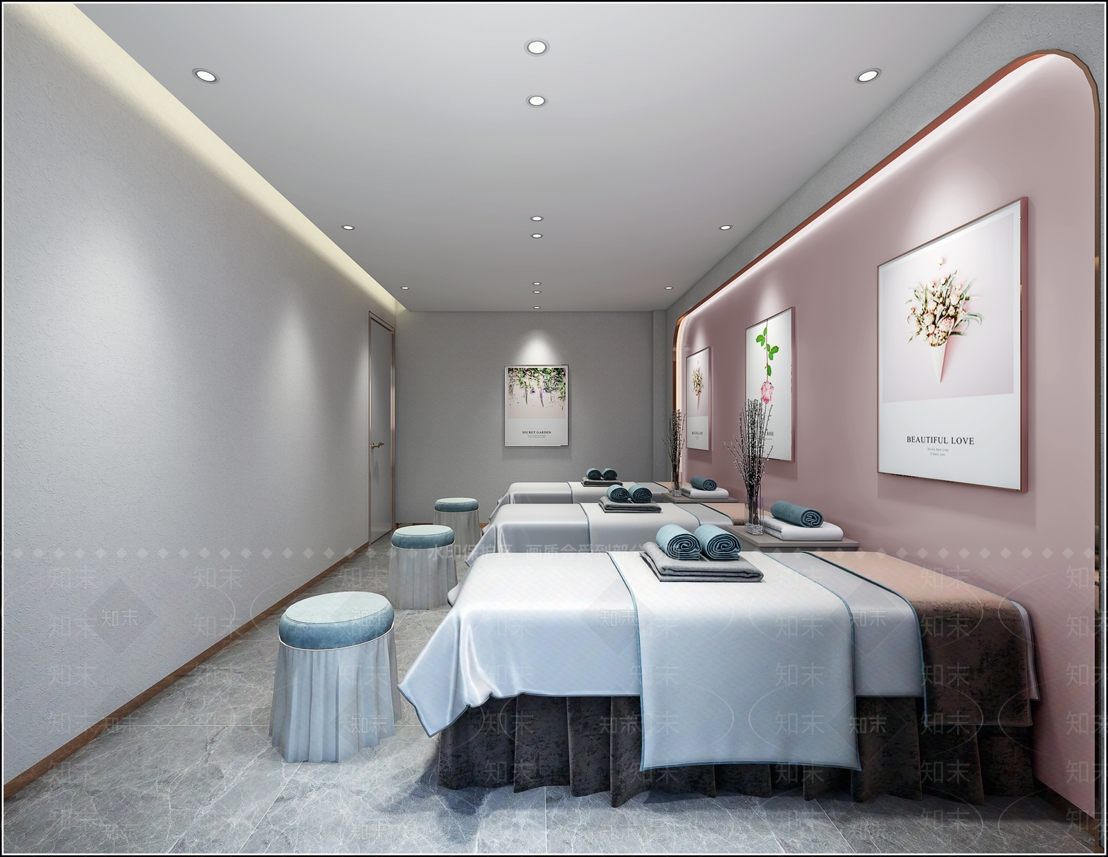 现代美容SPA店3D模型下载【ID:1134104953】