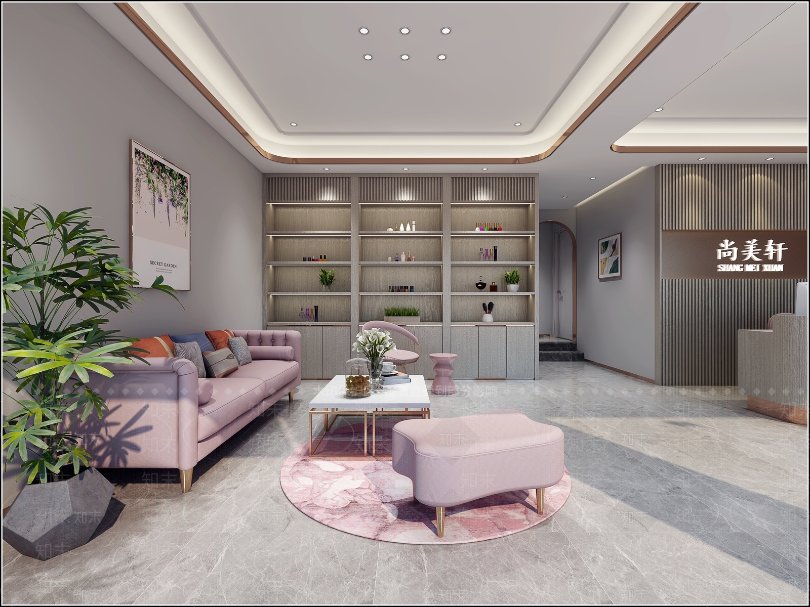 现代美容SPA店3D模型下载【ID:1134104953】