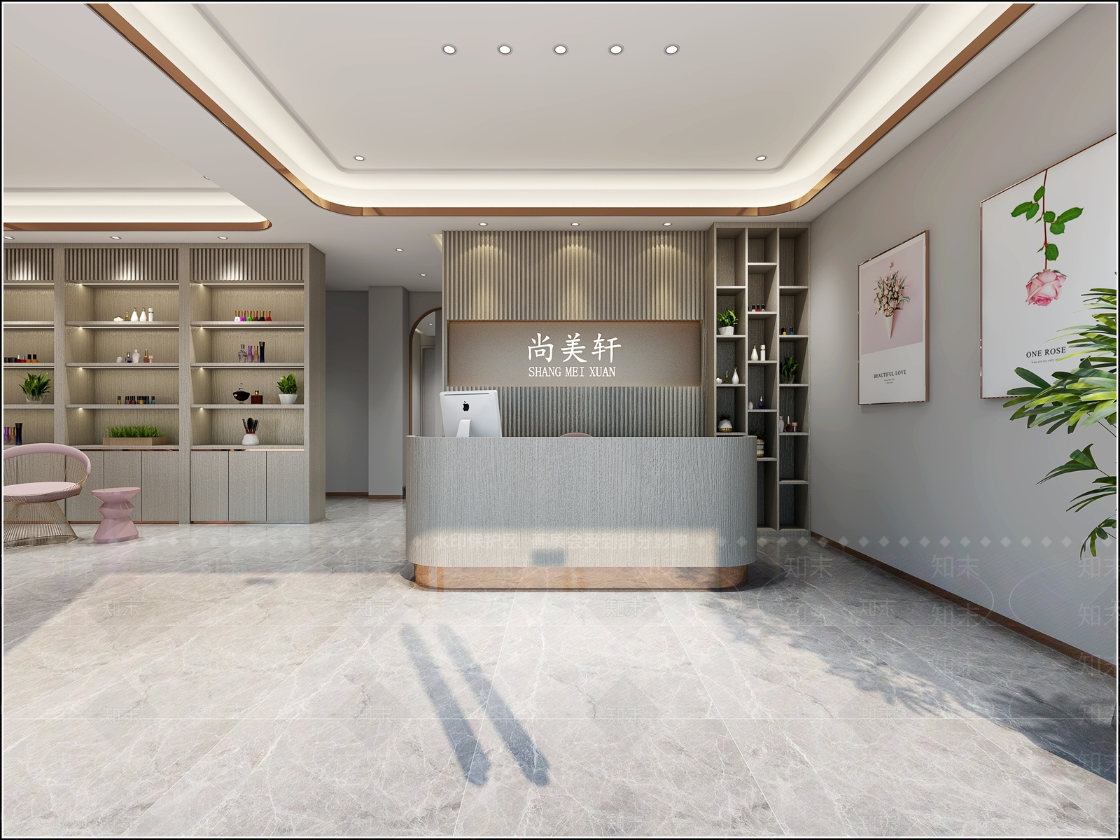 现代美容SPA店3D模型下载【ID:1134104953】