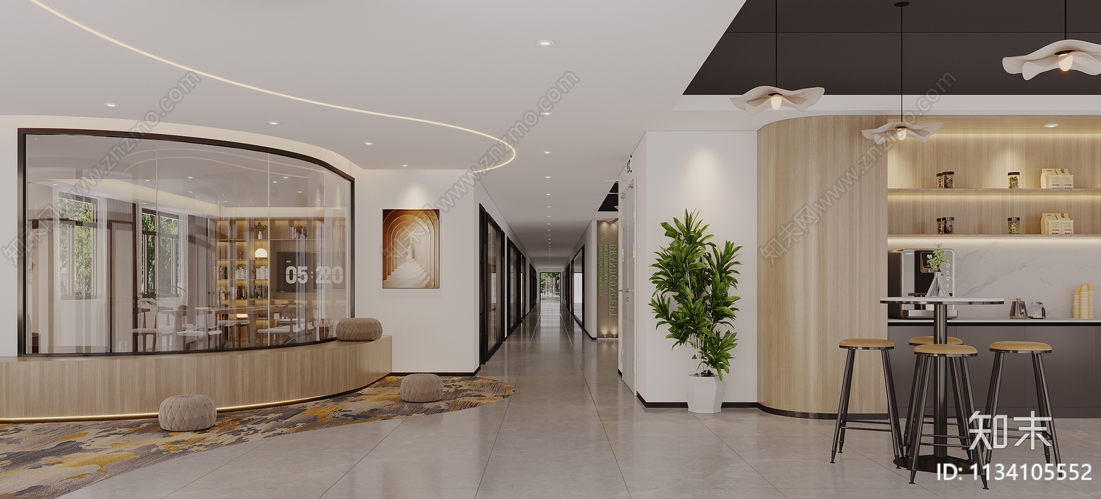现代书店3D模型下载【ID:1134105552】