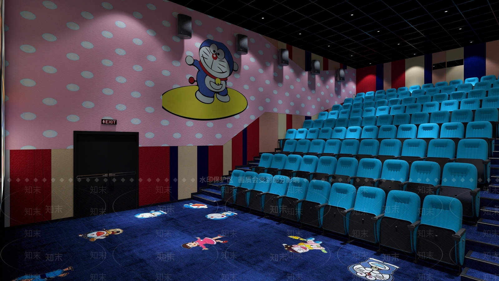 现代电影院3D模型下载【ID:1137945843】