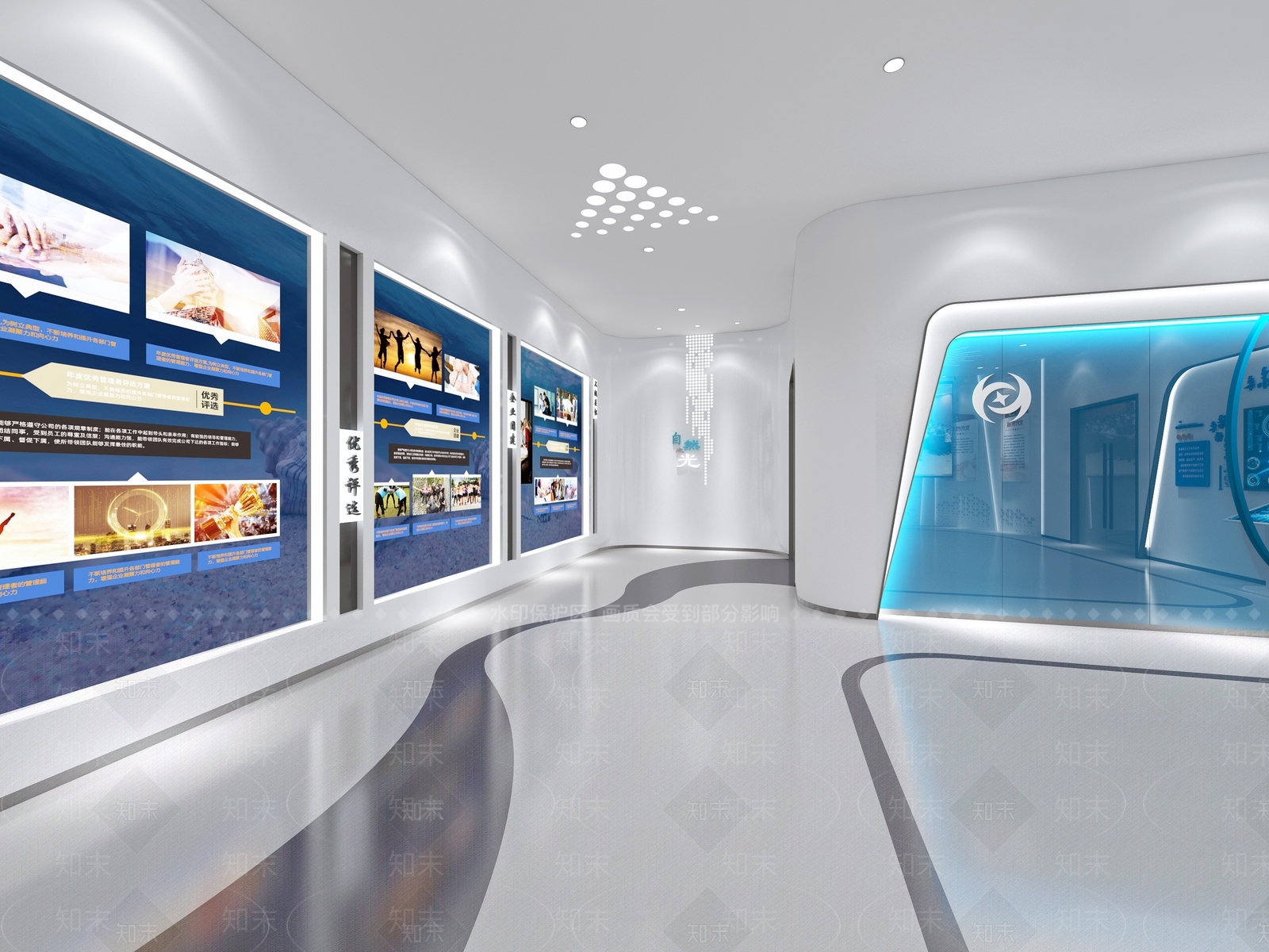 现代党建展厅SU模型下载【ID:1134112283】