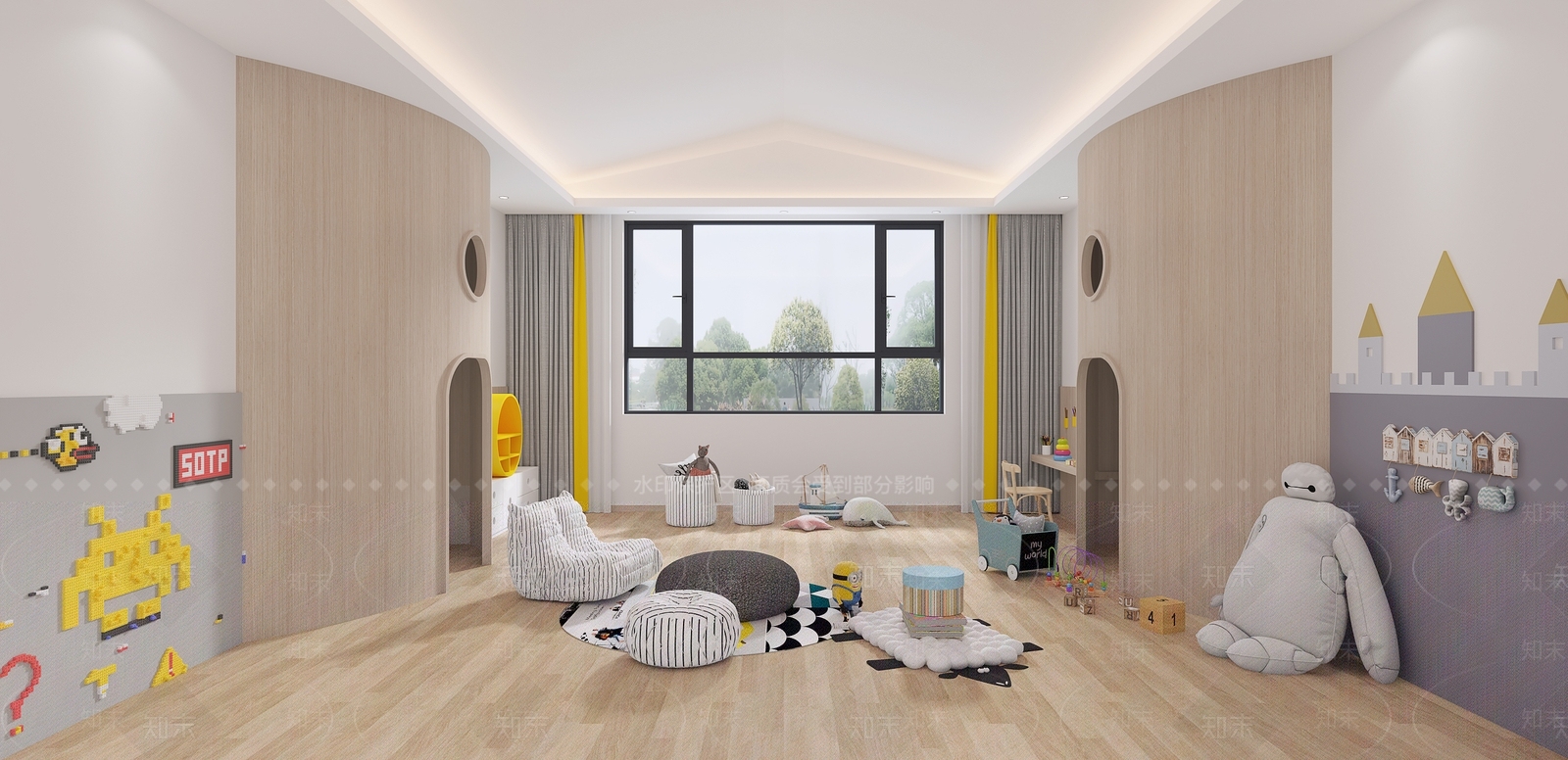 现代幼儿园活动区3D模型下载【ID:1134115943】