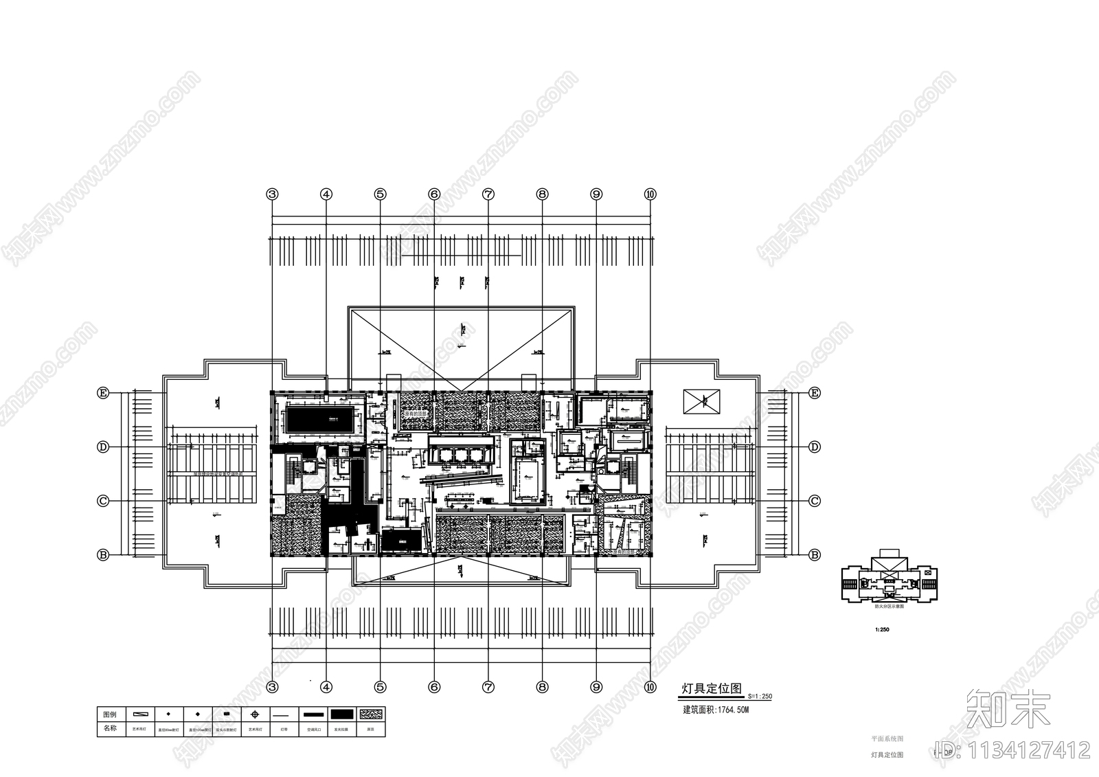 三层办公室施工图cad施工图下载【ID:1134127412】