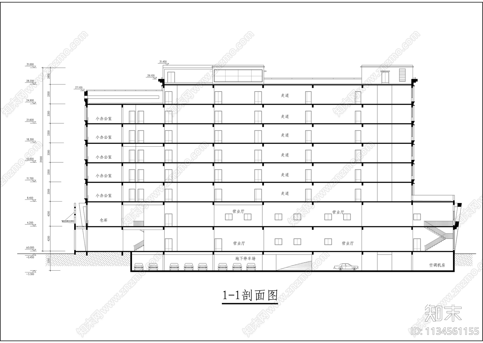 办公楼建筑CAD图纸