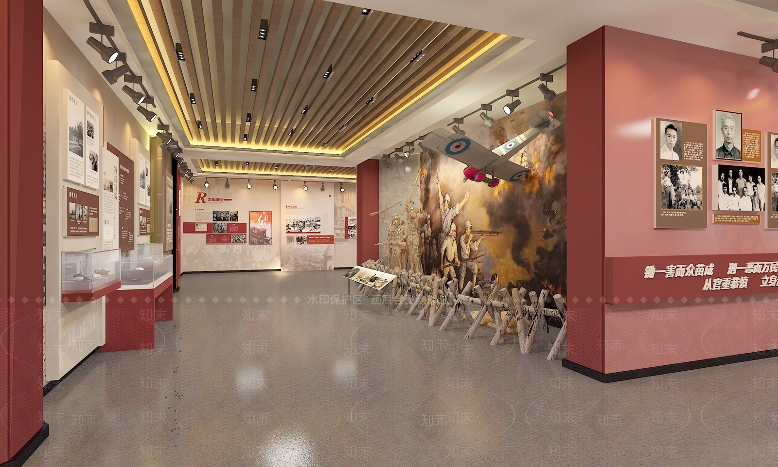 现代党建展厅SU模型下载【ID:1134154950】