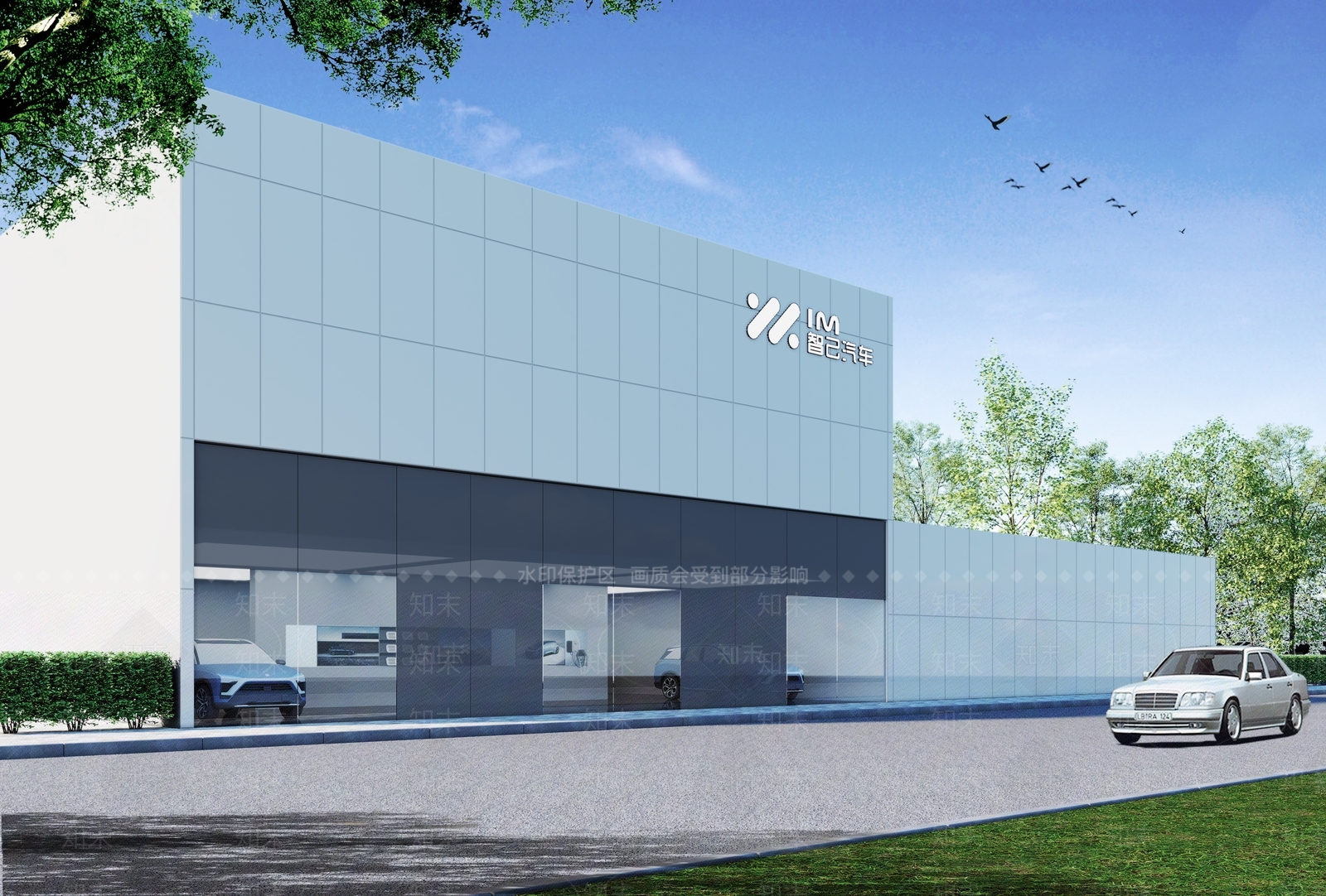 现代汽车展厅门头3D模型下载【ID:1134159387】