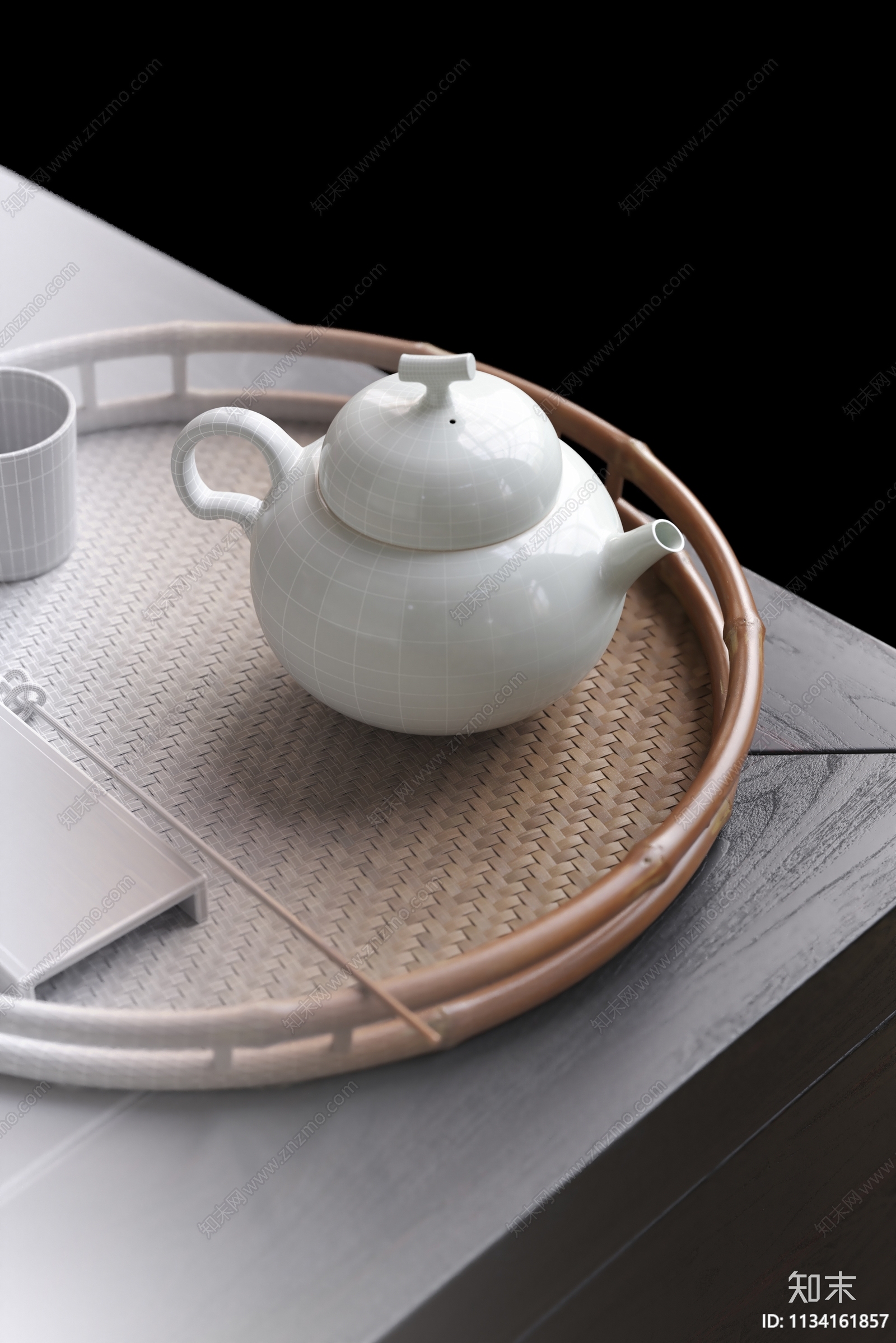 新中式茶壶3D模型下载【ID:1134161857】