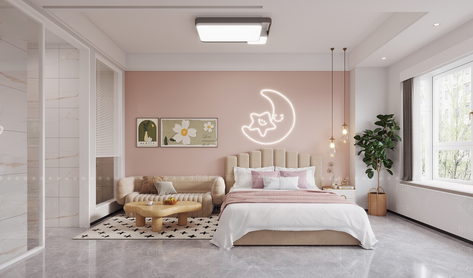 现代简约单身公寓3D模型下载【ID:1134165117】