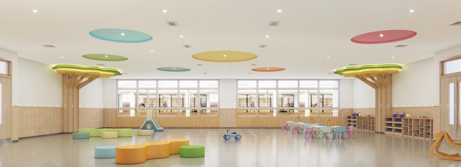 现代幼儿园教室3D模型下载【ID:1134170395】