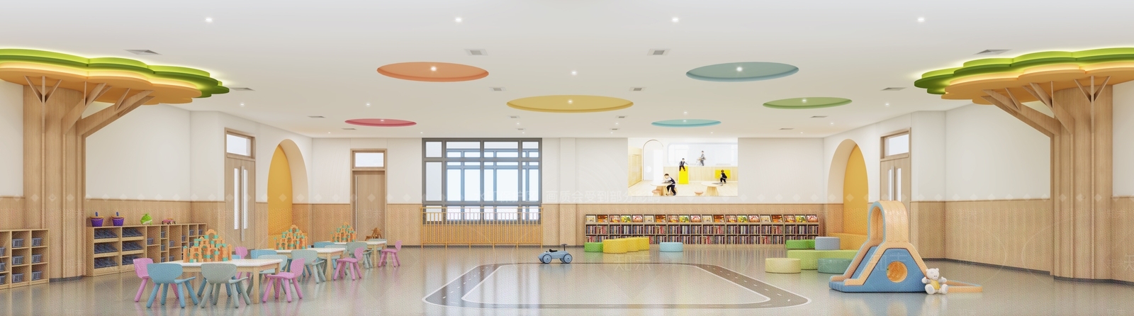 现代幼儿园教室3D模型下载【ID:1134170395】