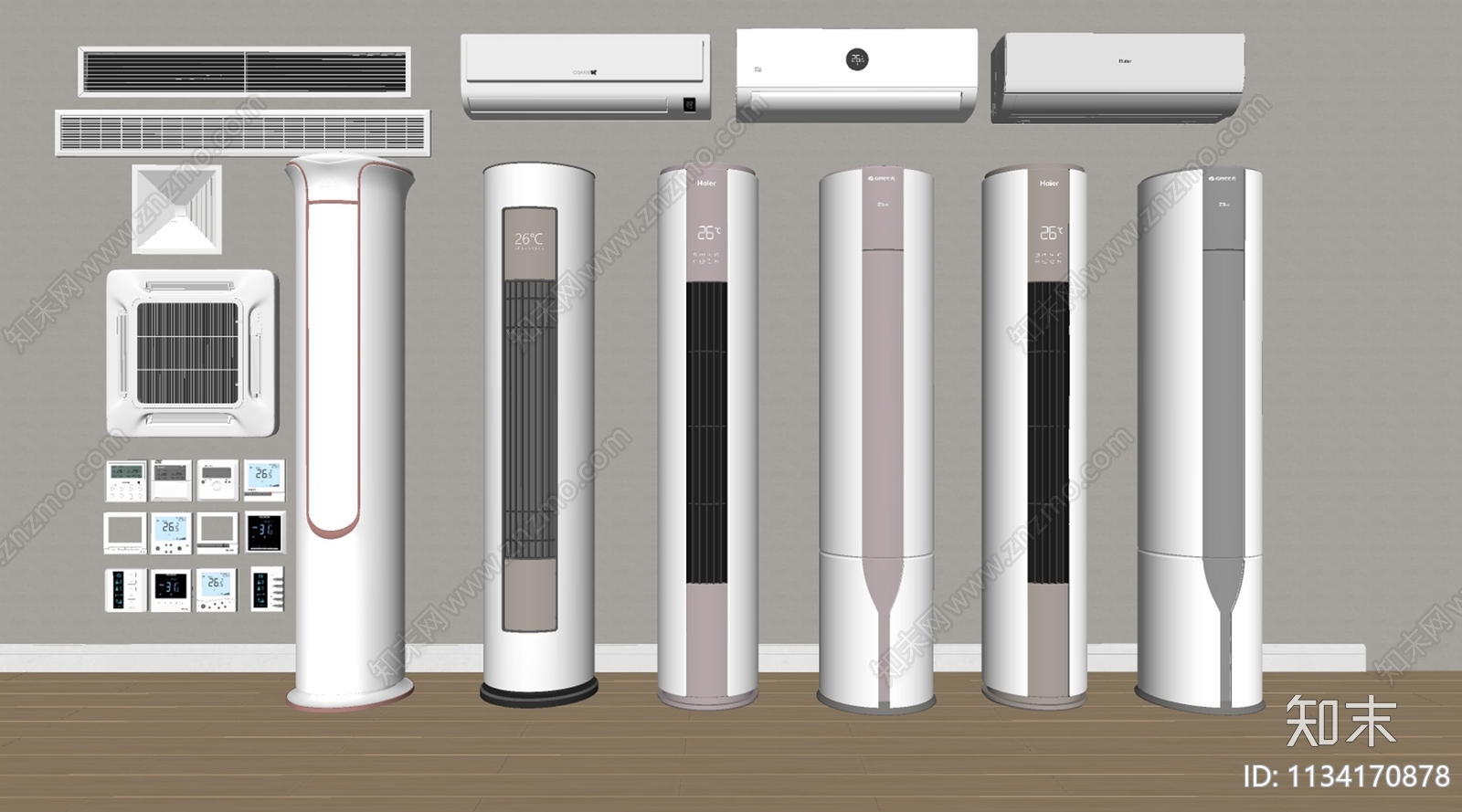 挂式空调SU模型下载【ID:1134170878】