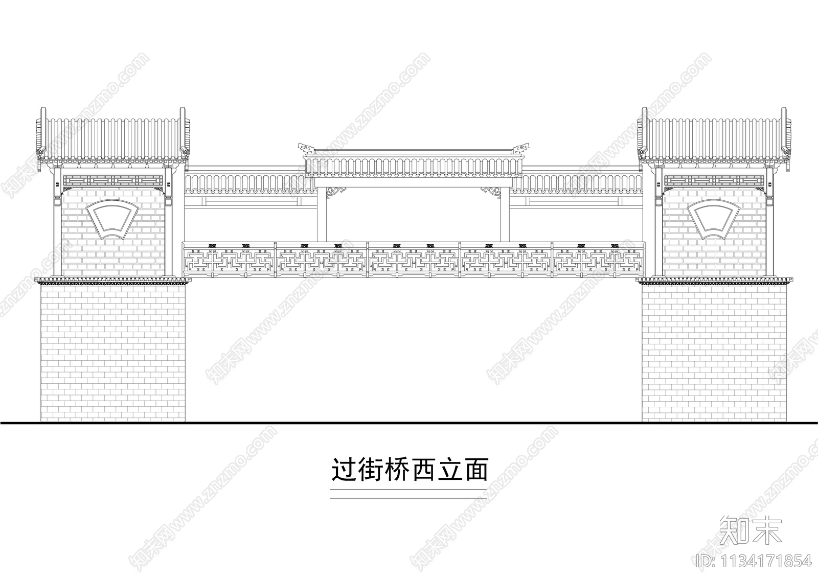 古建筑平立面图cad施工图下载【ID:1134171854】