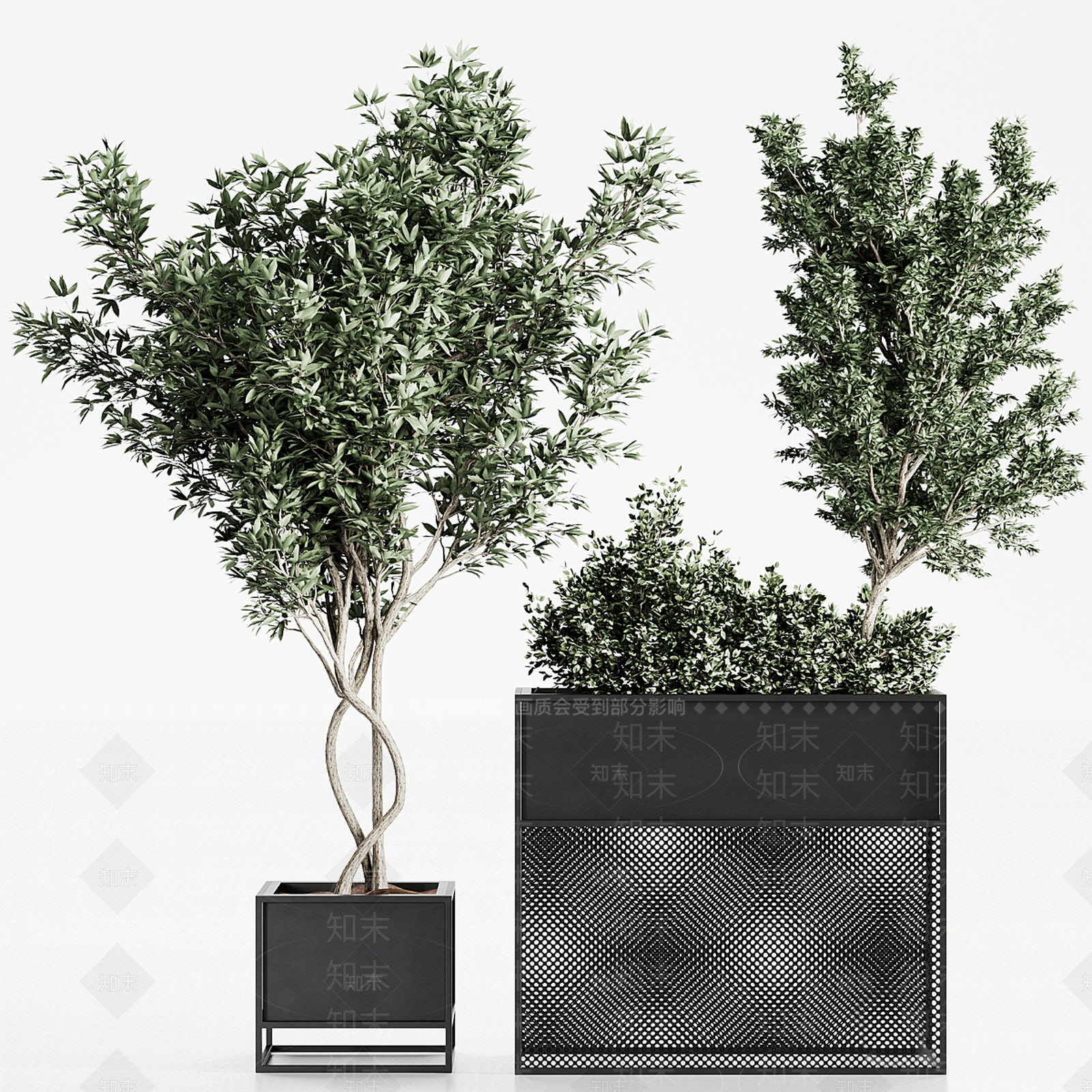 现代花箱3D模型下载【ID:1134196143】