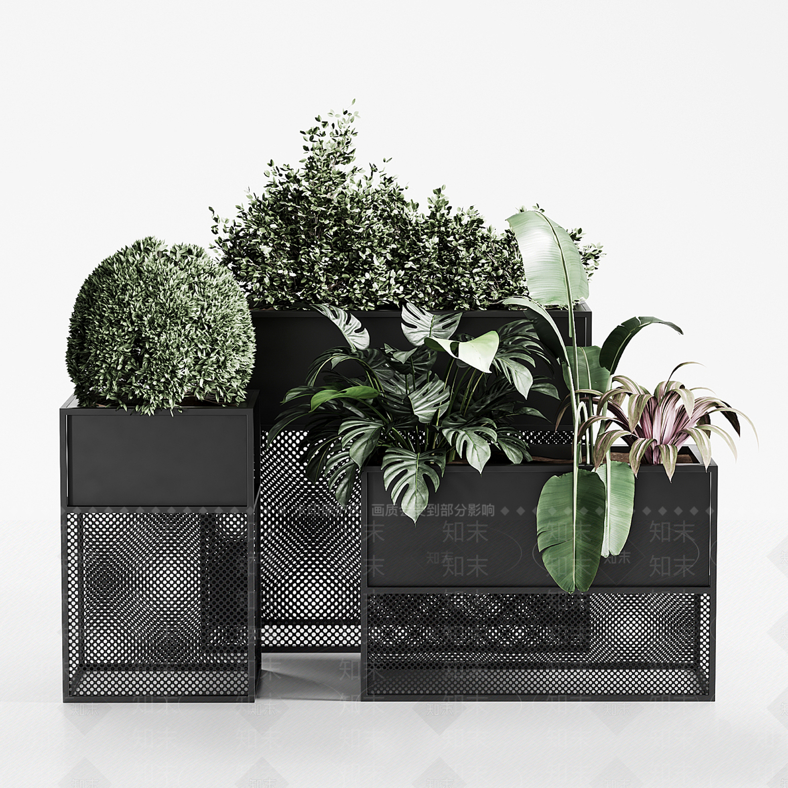 现代花箱3D模型下载【ID:1134196143】