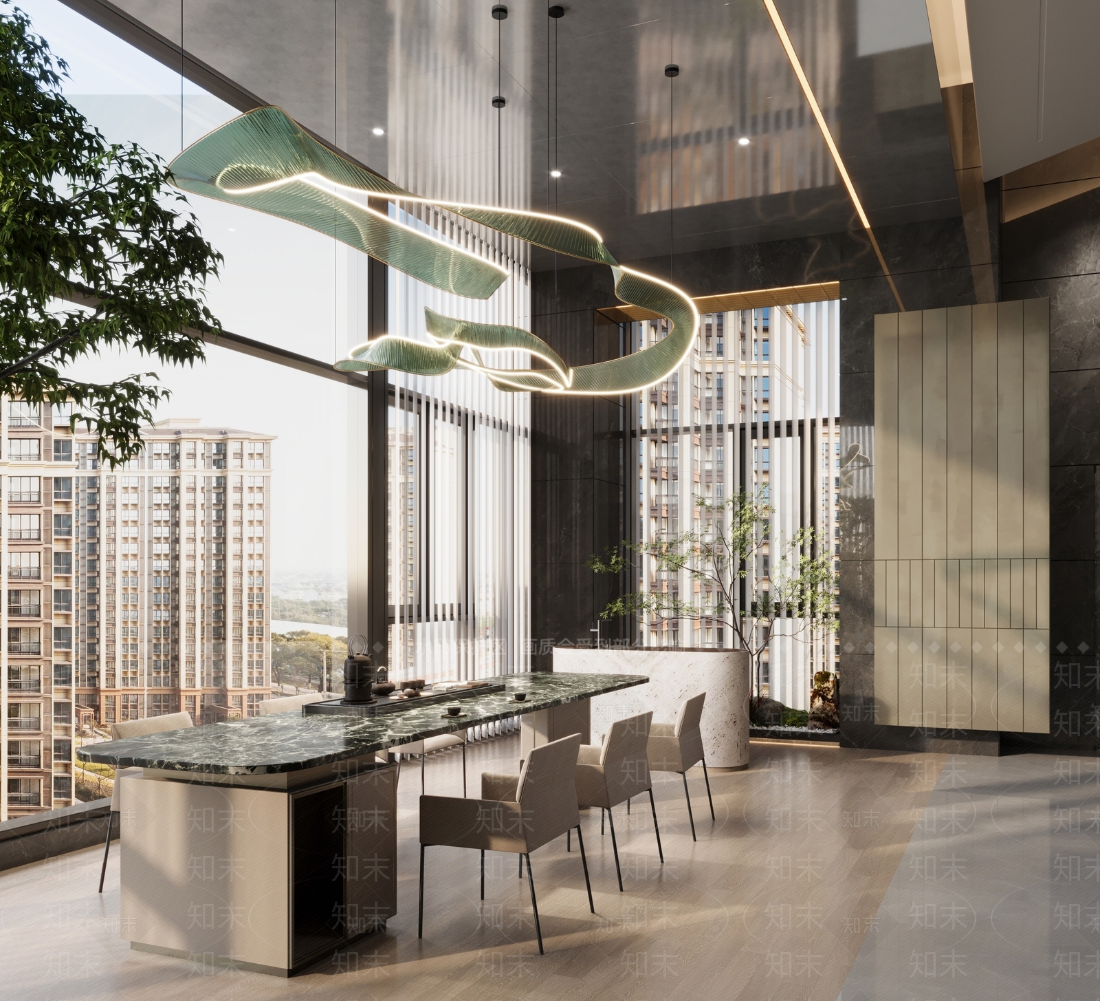 现代家居阳台3D模型下载【ID:1134180124】