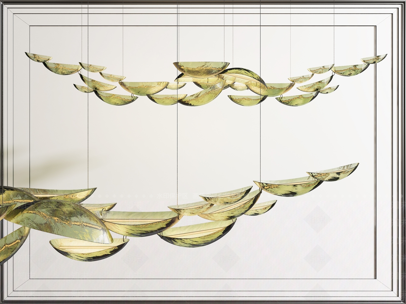 现代装饰吊灯3D模型下载【ID:1134181401】