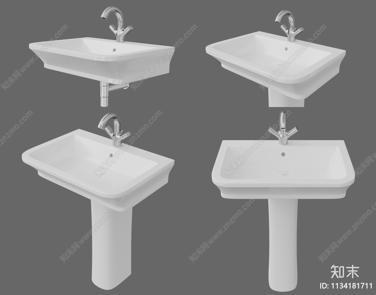 洗手台3D模型下载【ID:1134181711】