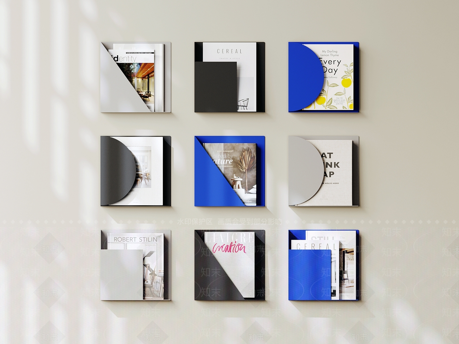 铁艺壁挂式书报架3D模型下载【ID:1134182500】