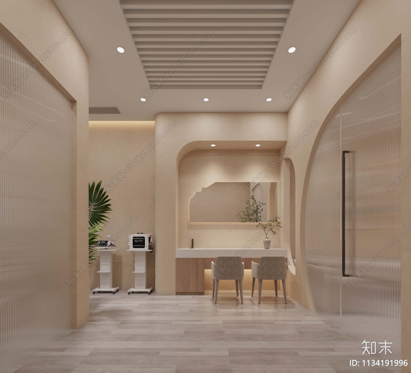 现代美容SPA店3D模型下载【ID:1134191996】