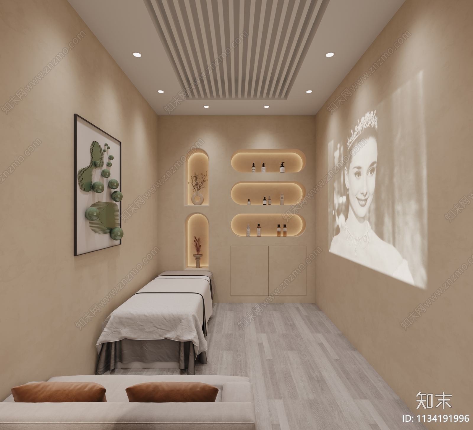 现代美容SPA店3D模型下载【ID:1134191996】