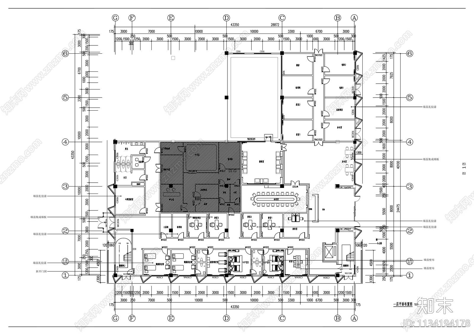 某干细胞医院cad施工图下载【ID:1134194178】