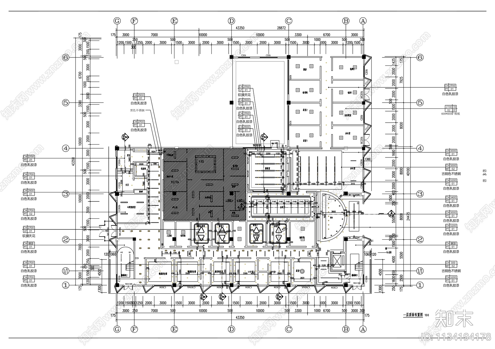 某干细胞医院cad施工图下载【ID:1134194178】