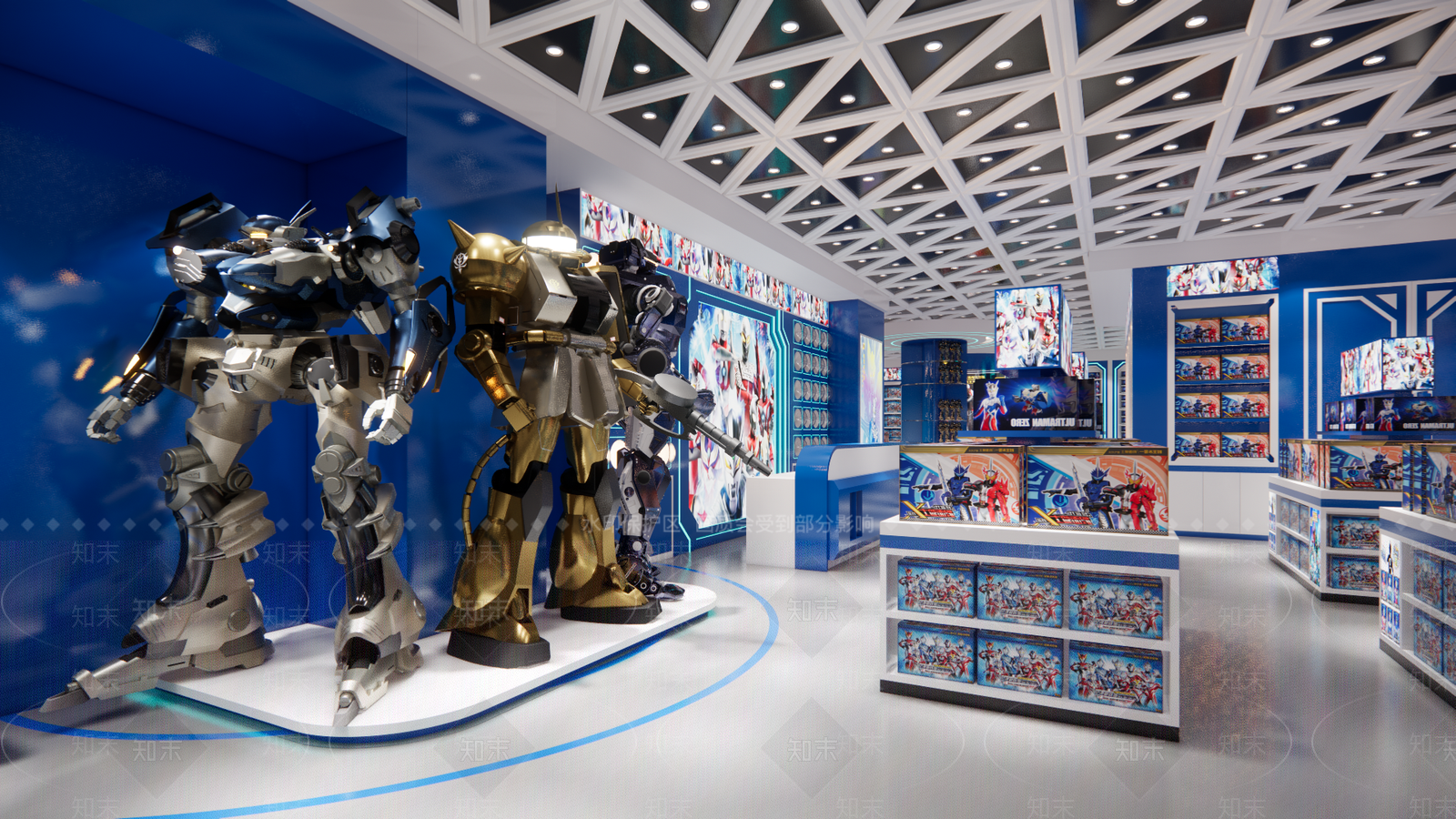 现代科技玩具礼品店SU模型下载【ID:1134198162】