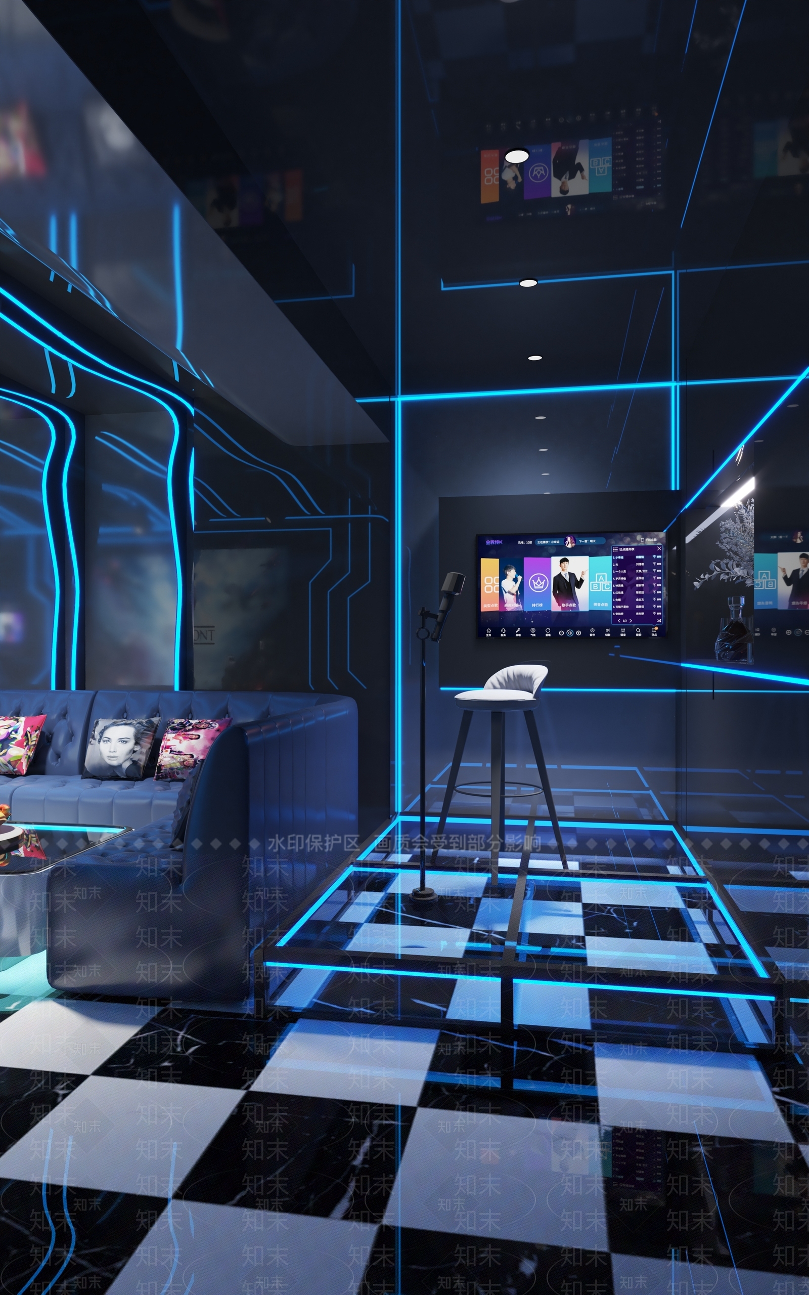 现代科技动感KTV3D模型下载【ID:1134203277】