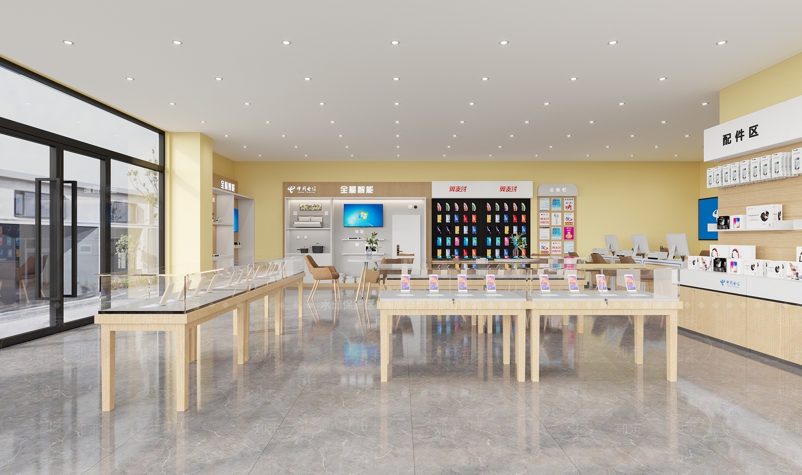 现代手机数码店3D模型下载【ID:1134213573】