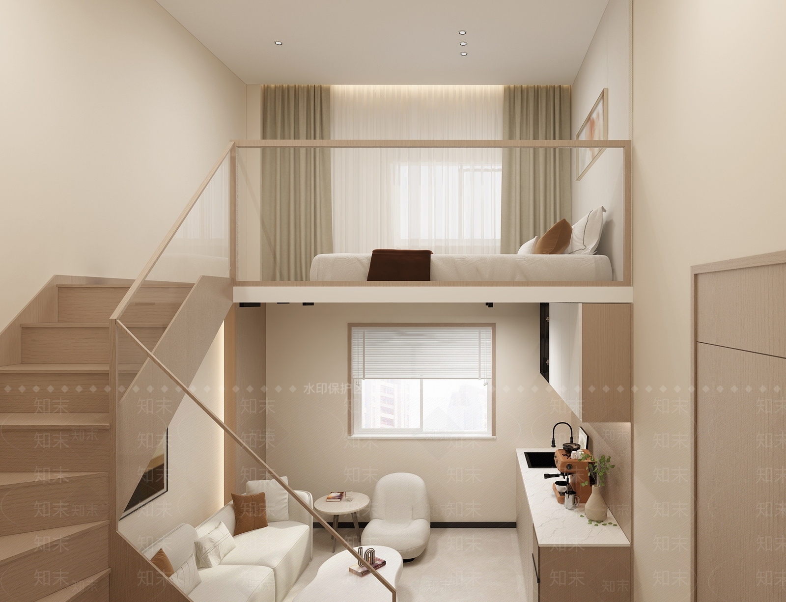 现代单身公寓3D模型下载【ID:1134247764】