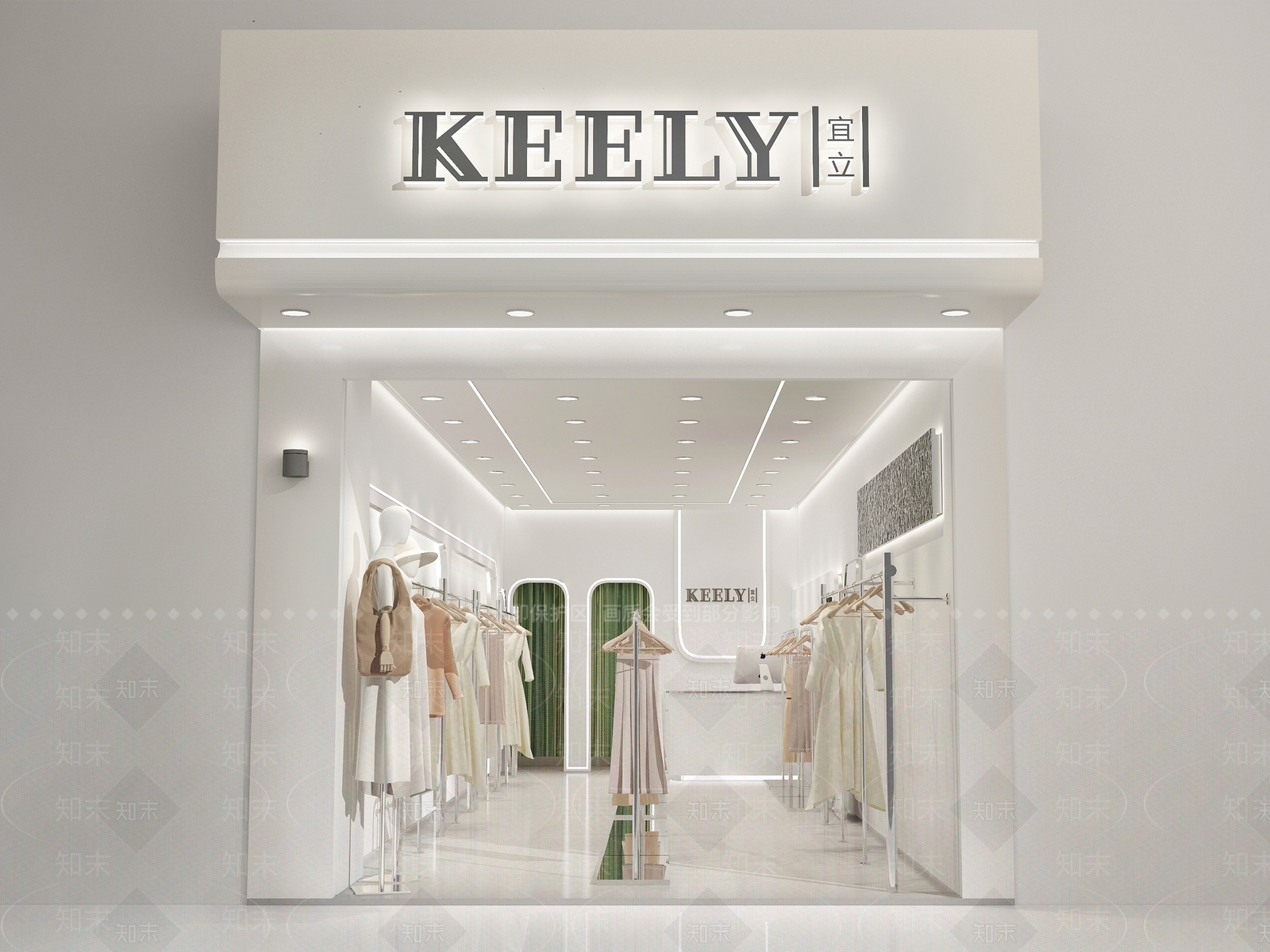 现代女装店3D模型下载【ID:1134253984】