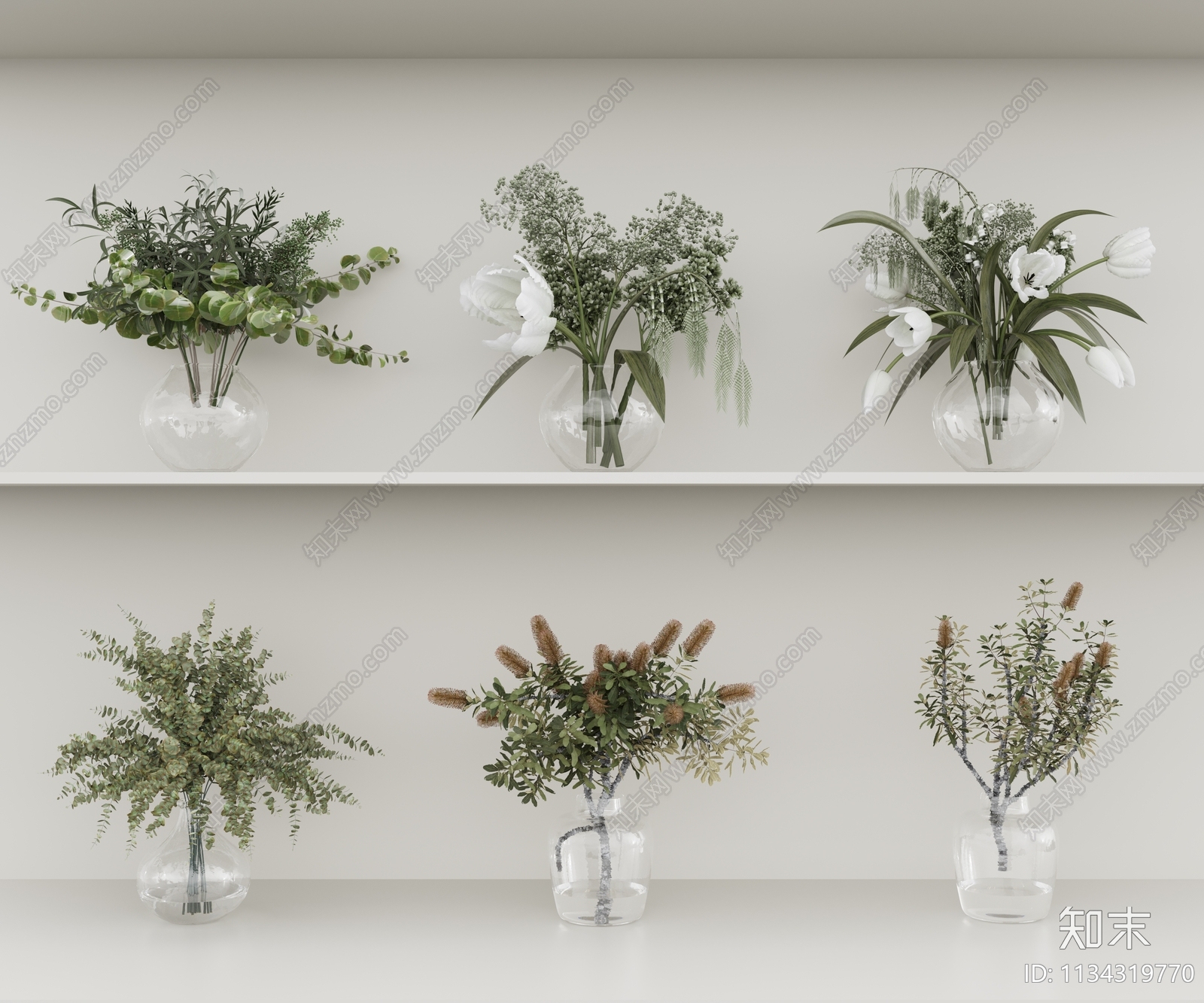 水生植物3D模型下载【ID:1134319770】