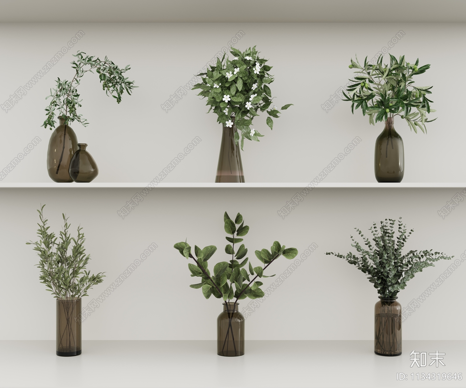 水生植物3D模型下载【ID:1134319646】