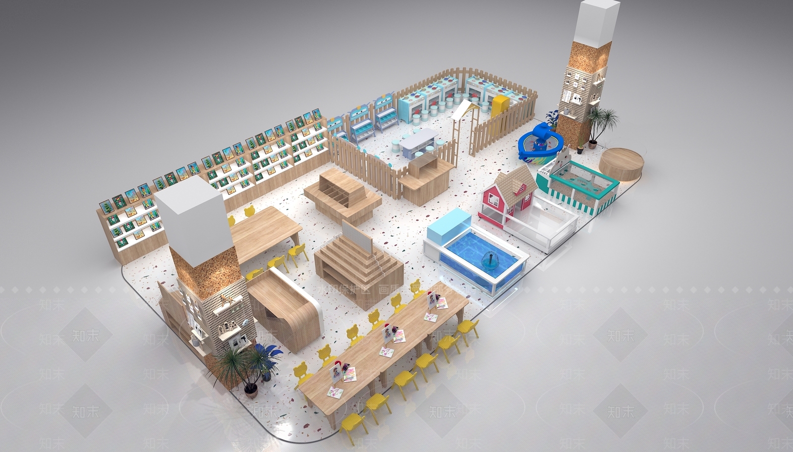 现代玩具礼品店3D模型下载【ID:1134260064】