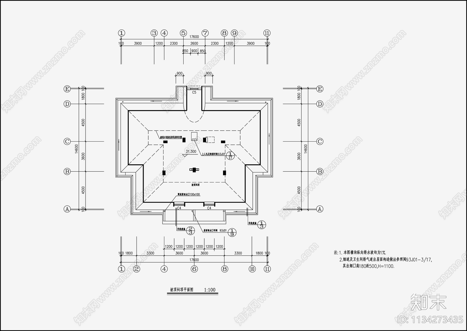 住宅区建筑设计cad施工图下载【ID:1134273435】