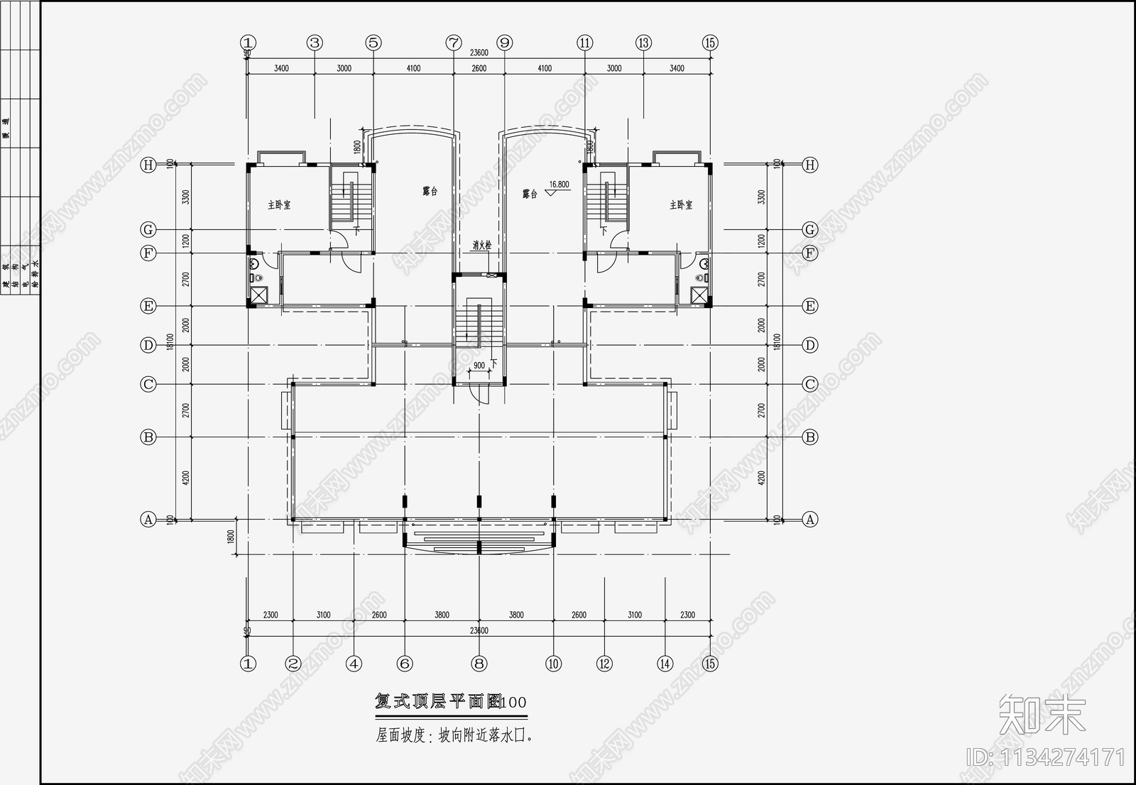 住宅区建筑设计cad施工图下载【ID:1134274171】