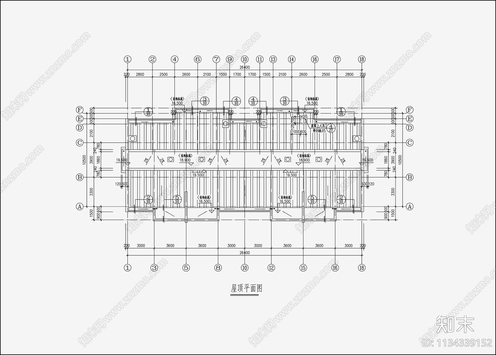 现代住宅建筑cad施工图下载【ID:1134339152】