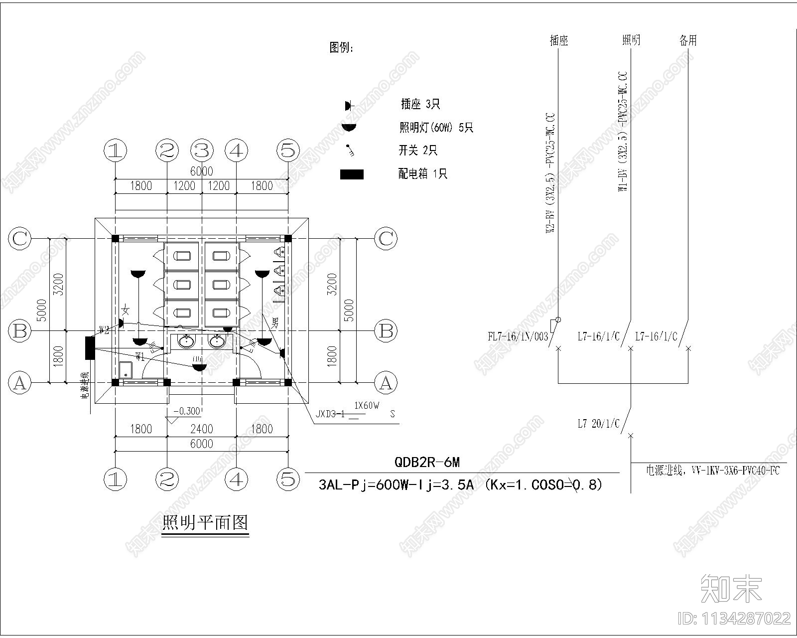 中式风格公厕建筑cad施工图下载【ID:1134287022】