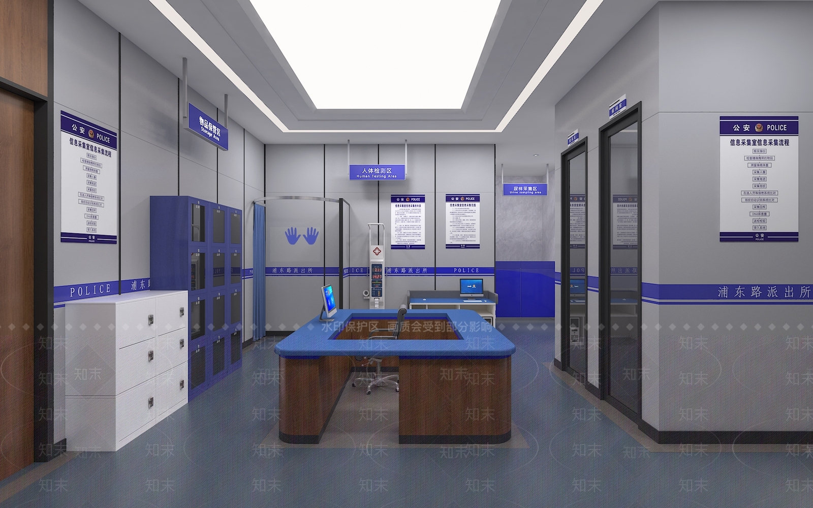 现代派出所3D模型下载【ID:1134292424】