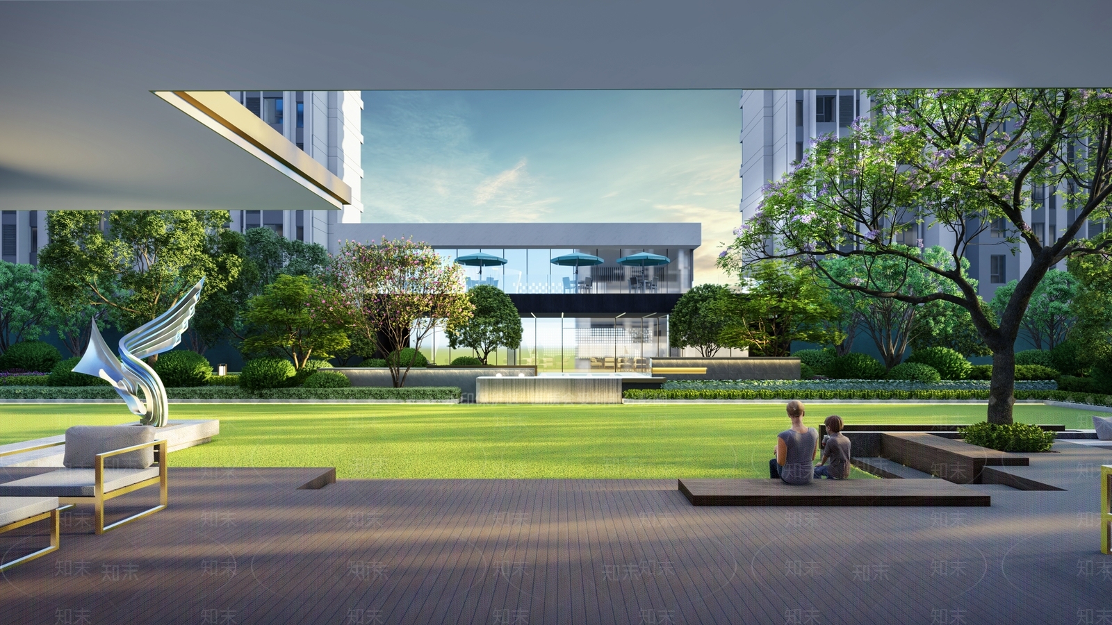 现代廊架SU模型下载【ID:1136461015】