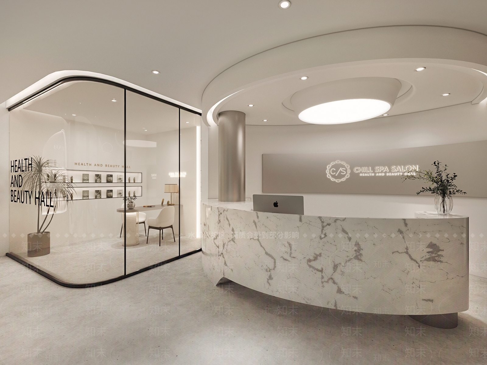 现代美容SPA店3D模型下载【ID:1134306644】