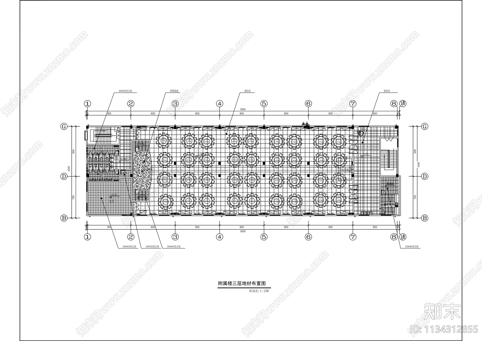 精品会所效果图cad施工图下载【ID:1134312855】