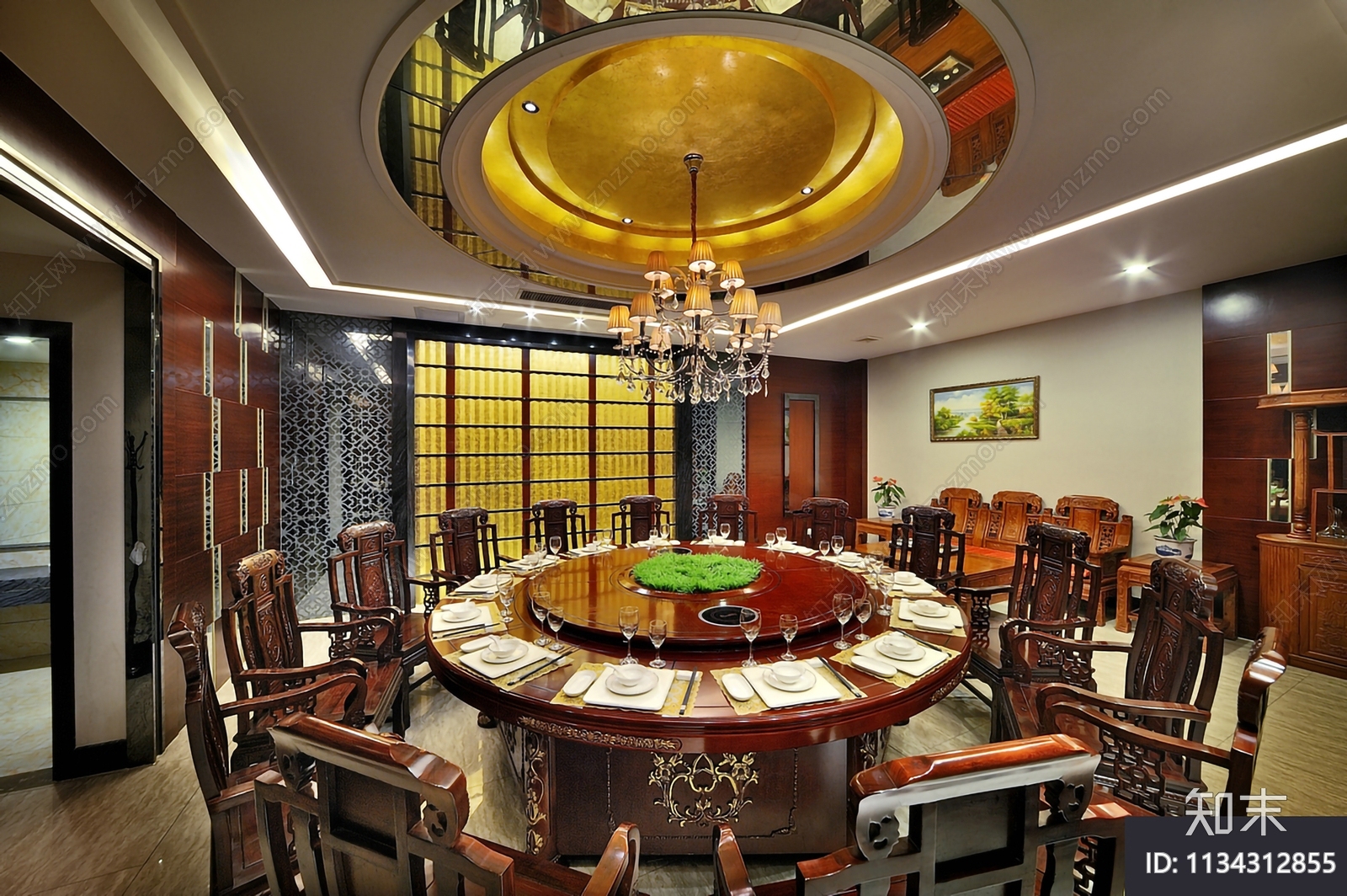 精品会所效果图cad施工图下载【ID:1134312855】