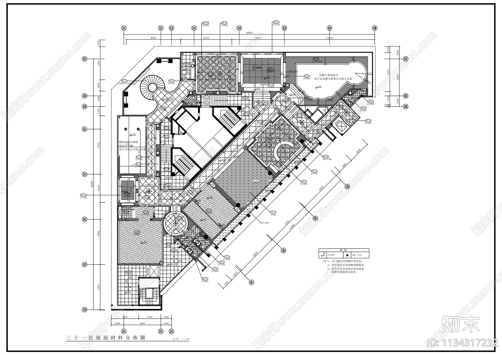 超豪华会所建筑效果图cad施工图下载【ID:1134317232】