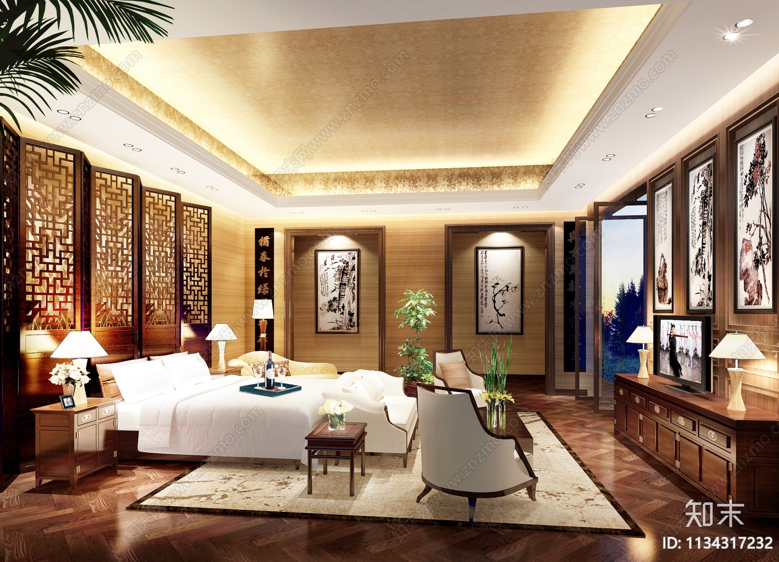 超豪华会所建筑效果图cad施工图下载【ID:1134317232】