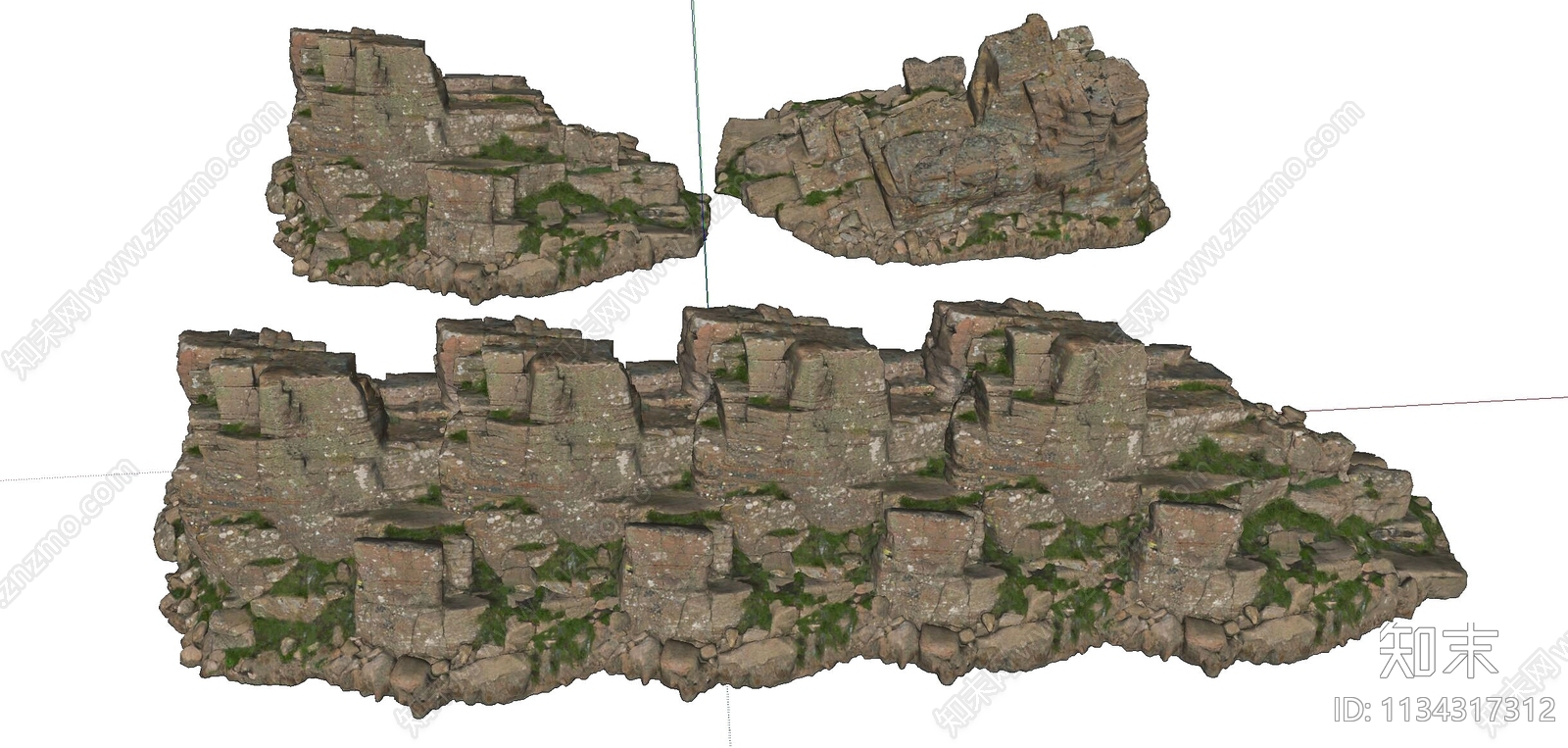 现代石头SU模型下载【ID:1134317312】