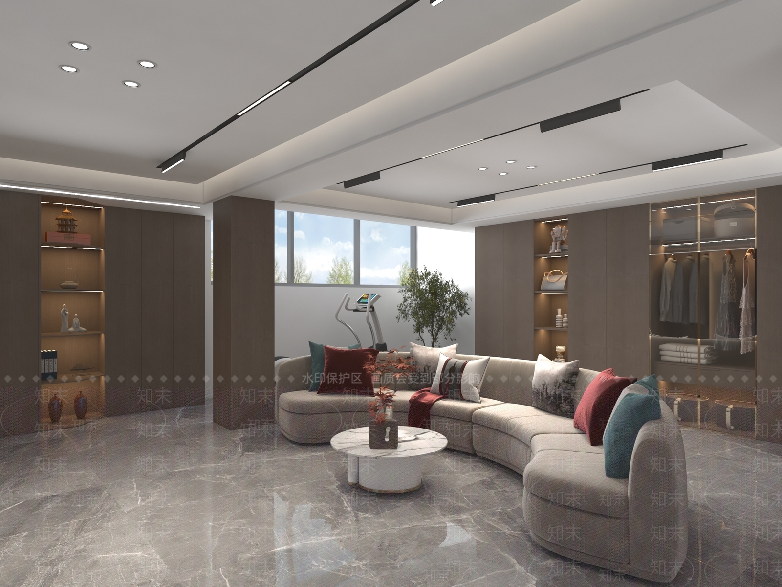 现代家庭影音室3D模型下载【ID:1134322019】