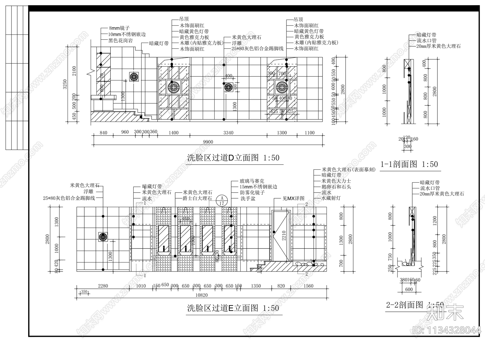 桑拿会所cad施工图下载【ID:1134328044】
